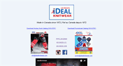 Desktop Screenshot of idealknitwear.com